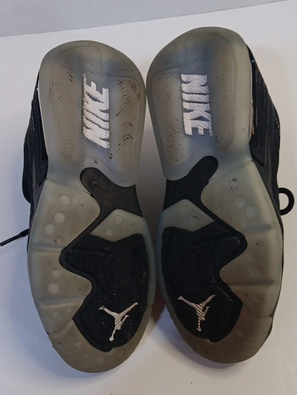 Jordan Kids Black Sneakers with White Jumpman Logo